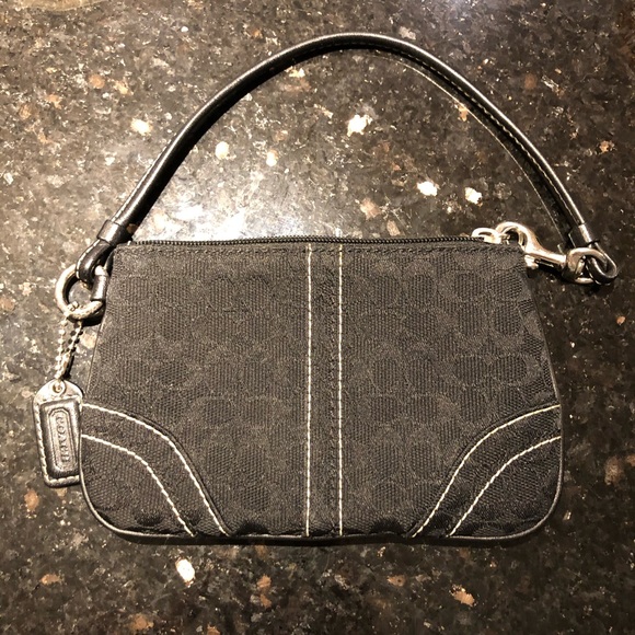 Black Coach Wristlet - Picture 2 of 7